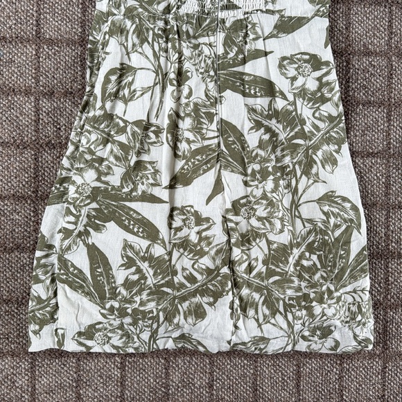 Women’s Abercrombie & Fitch Printed Linen Dress Sage Green & White. Size S. - Picture 6 of 6